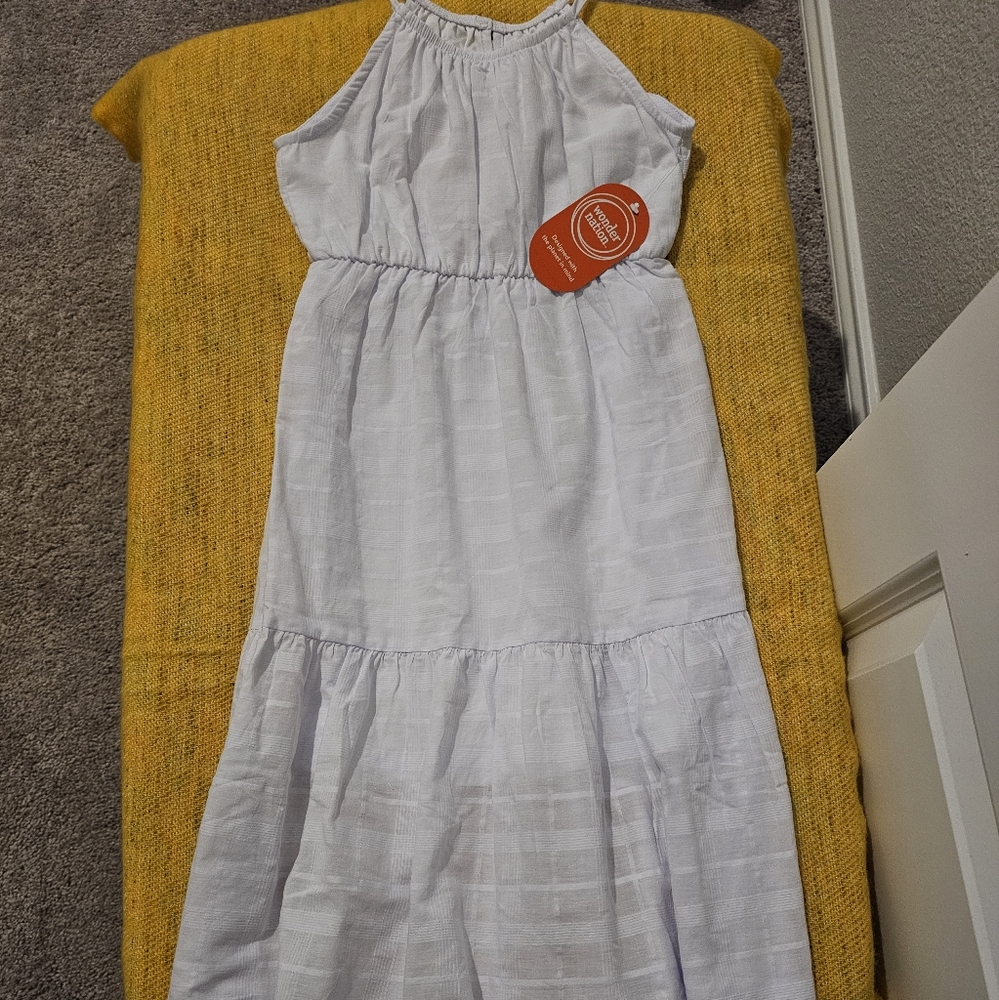 WONDER NATION GIRLS WHITE DRESS